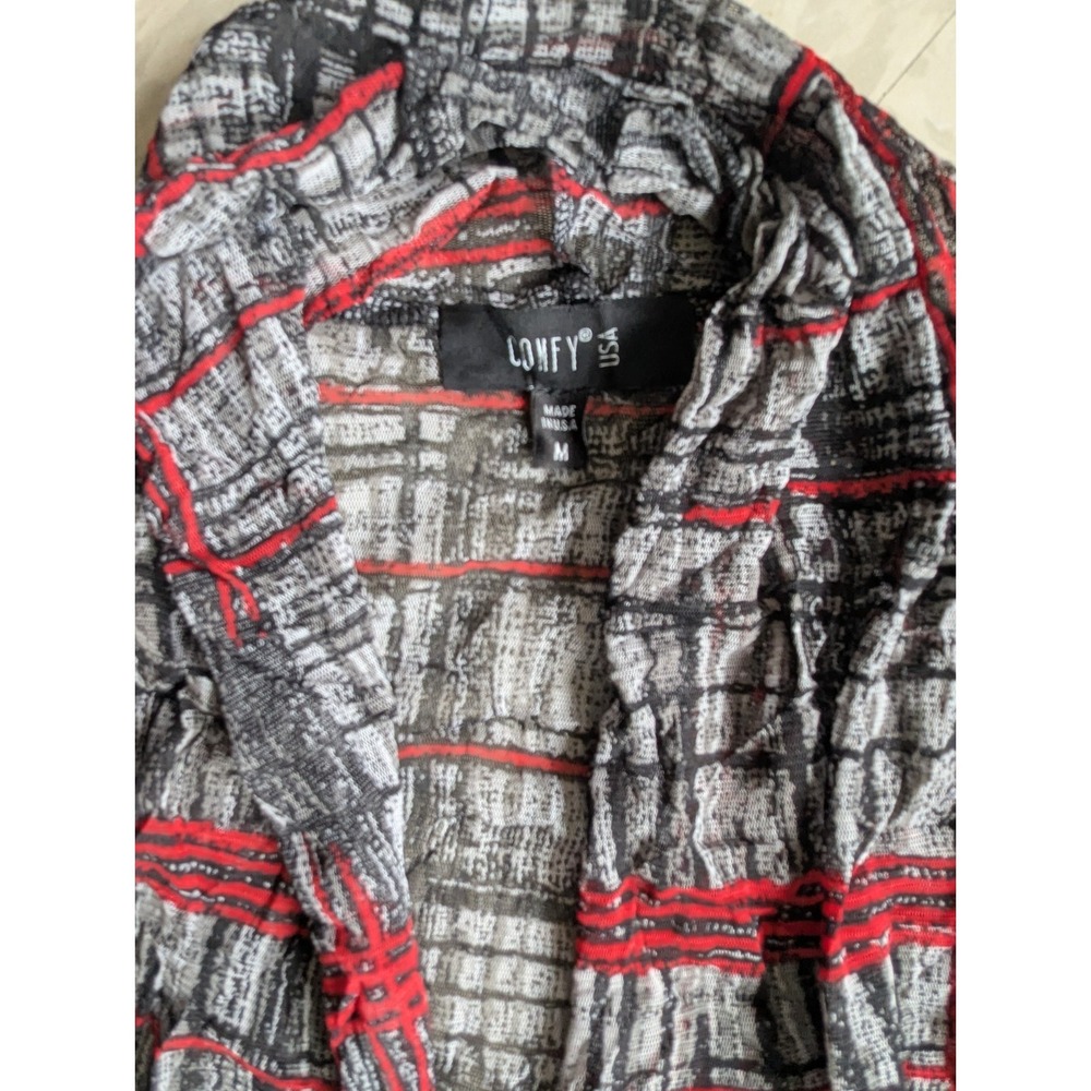 Comfy USA Organza Art To Wear Sheer Lagenlook Overlay Cardigan Jacket Cover Up - Picture 3 of 7